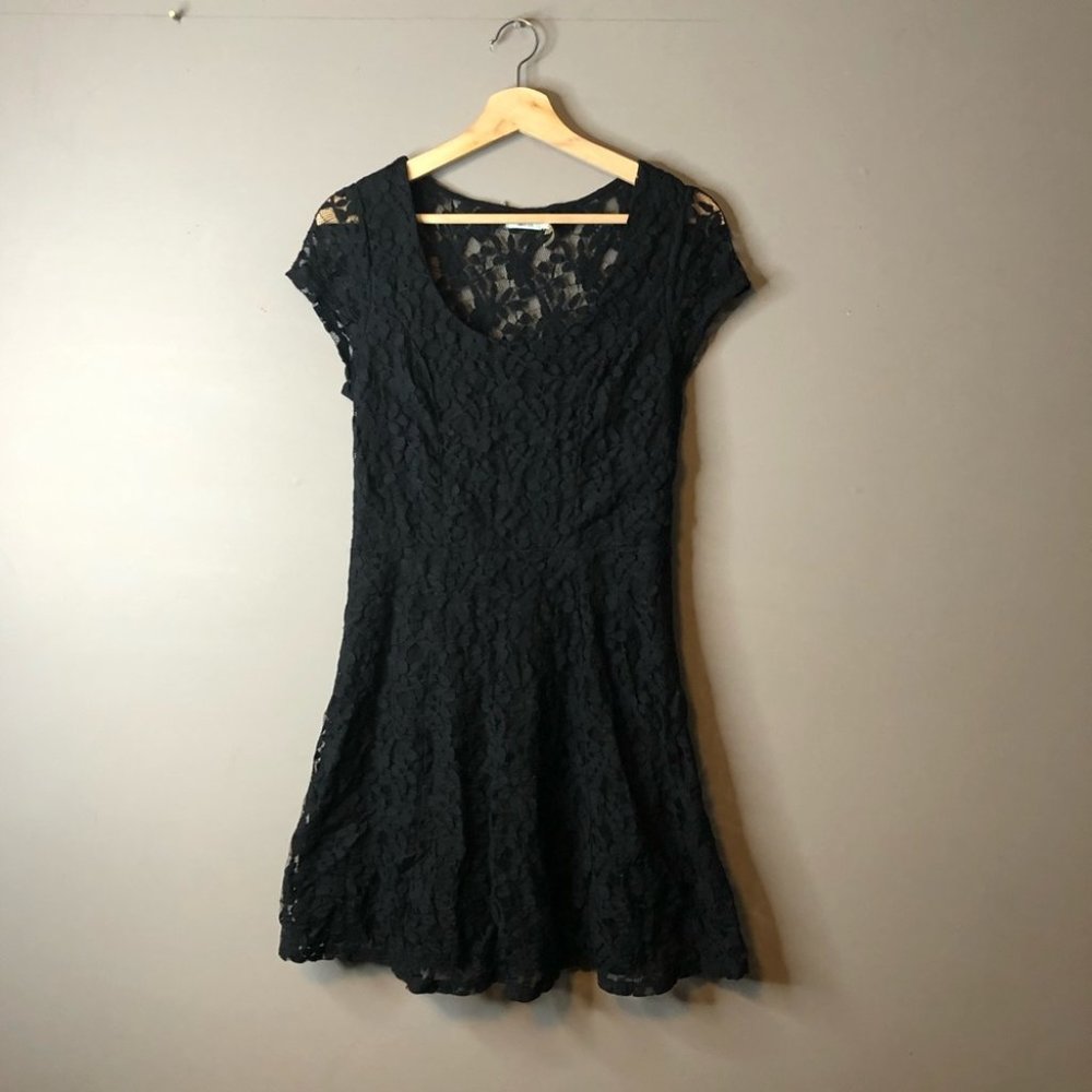 Kimchi blue black lace dress medium UO